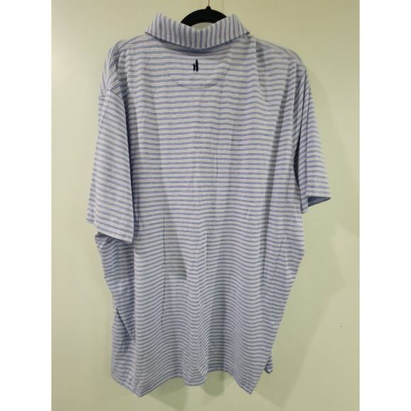 Johnnie-O  Declan Striped Top Shelf Performance Golf Polo Blue Mens Size 2XL - Picture 5 of 8